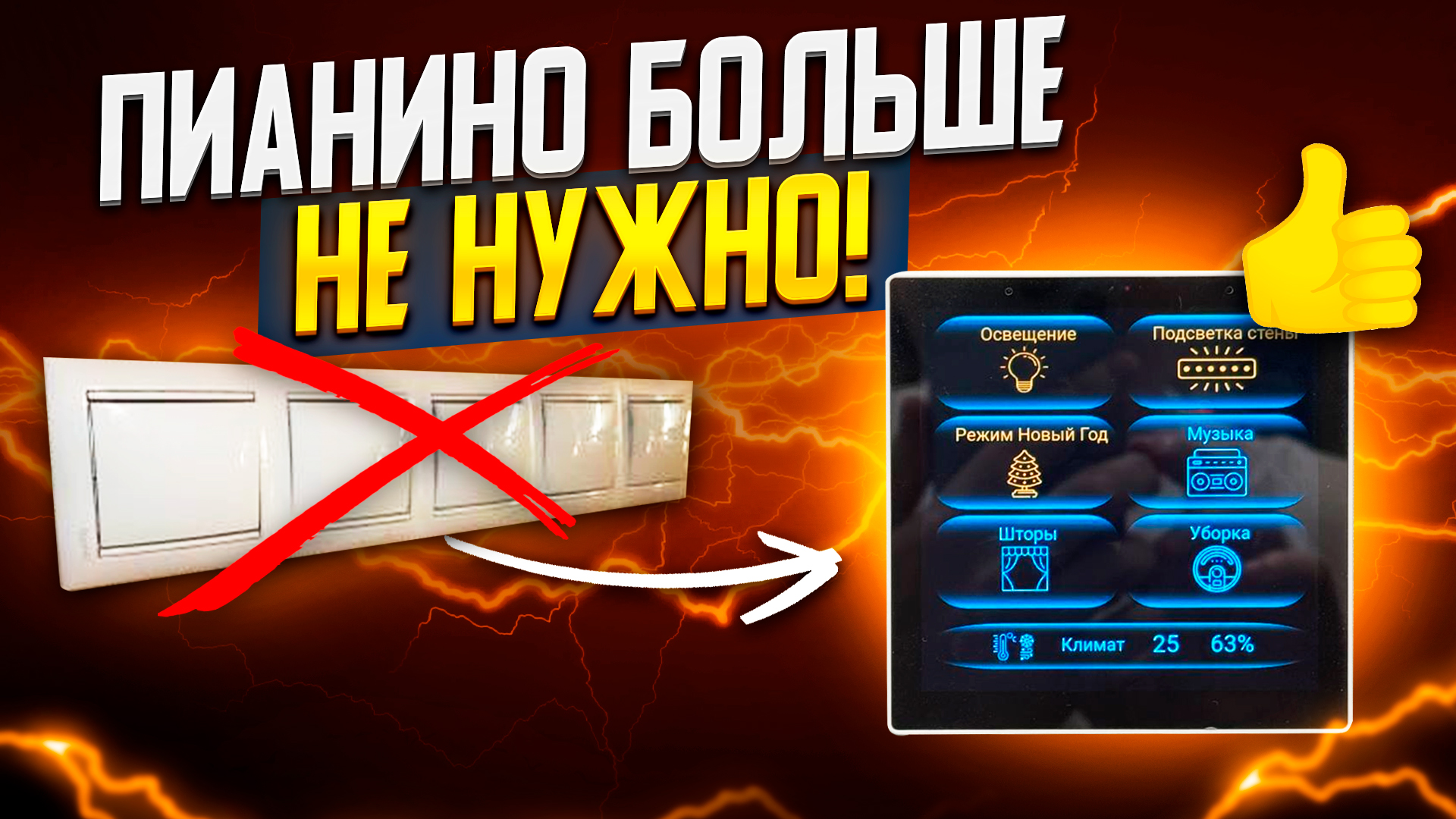 Настенная панель умного дома